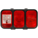 Truck-Lite 45 Series Right Hand Side Incandescent Back-Up and Stop/Turn/Tail Light Module 12V with Black Polypropylene Mount - 45741