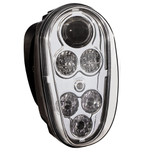 JW Speaker Model 515 ECE 4 in. x 8 in. LED Headlight 12-48V with Chrome Bezel - 0549201