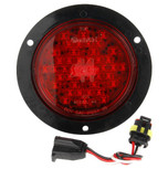 Truck-Lite  Super 44 42 Diode Red Round LED Stop/Turn/Tail Light Kit 12V with Black Flange Mount - 44026R