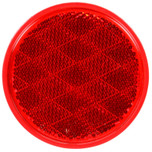 Signal-Stat 3-1/8 in. Red Round Reflector with Adhesive Mount by Truck-Lite - 47DB