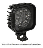 JW Speaker Model 832 4 in. x 4 in. Square LED Auxiliary Light 12-24V with Trapezoid Beam Pattern - 1300171