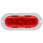 Truck-Lite 60 Series 26 Diode Red Oval LED Stop/Turn/Tail Light 12V with Gray Flange Mount - 60252R