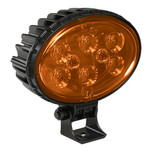 JW Speaker Model 735 3 in. x 5 in. Oval LED Work Light 12-32V with Amber Lens and Trapezoid Beam Pattern - 1706801