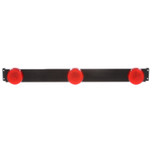 Truck-Lite 10 Series 3 Lights Red Round Incandescent Identification Bar Light 12V with Black 9 in. Centers Kit - 10745R