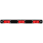 Truck-Lite 6 in. 15 Series 3 Lights Red Rectangular Incandescent Identification Bar Light 12V - 15745R