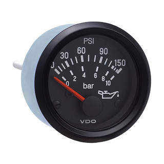 VDO Style Electrical Gauge Set - Volt, Temp, Oil Pressure With Senders (WC)