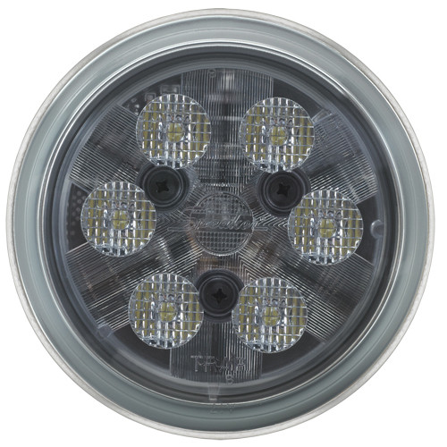 JW Speaker 4.5 in. Round PAR36 LED Work Light 12V with Trapezoid Beam Pattern and Glass Lens - Model 6040 - 3157301