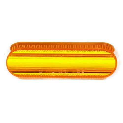 Signal-Stat Yellow Oval Acrylic Replacement Lens for Marker Clearance Lights 1555A Snap-Fit - 8937A by Truck-Lite