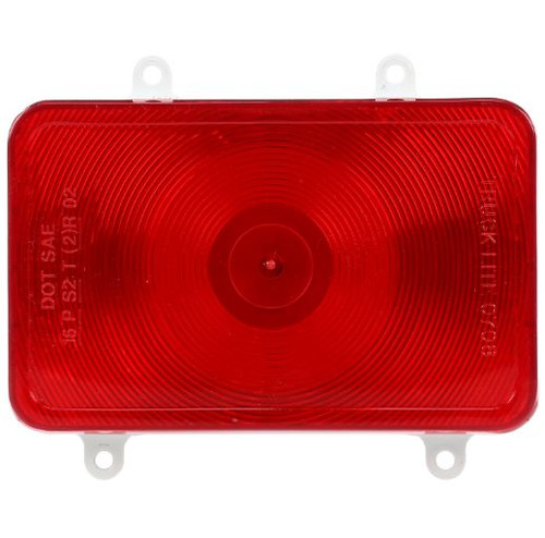 Truck-Lite 1 Bulb Red Rectangular Incandescent Bus Stop/Turn/Tail Light 12V - 07081