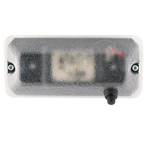 JW Speaker 3 in. x 7 in. Rectangular LED Dome Light 12-24V with On/Off Button - Model 411 - 0443281