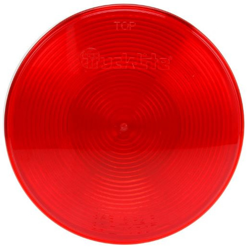 Truck-Lite Red Round Polycarbonate Snap-Fit Replacement Lens for Front and Rear Lighting 40302R and 40318R - 99010R