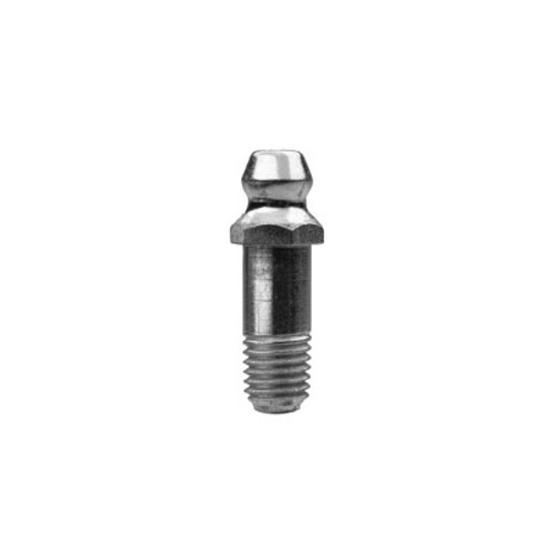 Alemite Straight .97 in. Long Aerospace Fitting Zinc Finish - 1680-AS