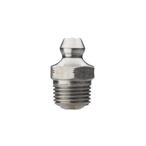 Alemite Straight Stainless Steel Fitting with 1/8 in. PTF Thread - Bulk Pkg - 1961-S