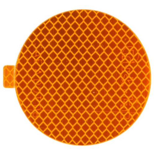 Truck-Lite 3 in. Yellow Round Retro-Reflective Tape Reflector - Basket of 500 - 98175YB