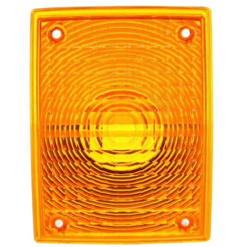 Truck-Lite Yellow Rectangular Acrylic Replacement Lens for Do-Ray 8845R/Y-1, Pedestal Lights 70352, 70353, 70356 and 70357, Signal-Stat 4758, 4759 and 8864/A - 99086Y