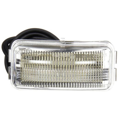 Truck-Lite 15 Series 3 Diode Clear Rectangular LED License Light 24V - 15905