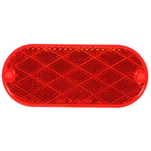 Truck-Lite Red Oval Reflector - Bulk Pkg - 98001R3