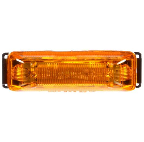 Truck-Lite 19 Series 4 Diode Yellow Rectangular LED Marker Clearance Light Kit 12V with Black Polycarbonate Bracket Mount - 19032Y