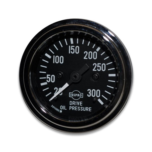 ISSPRO Mechanical Drive Oil Pressure Gauge 300 PSI 2-1/16 in. - R8717