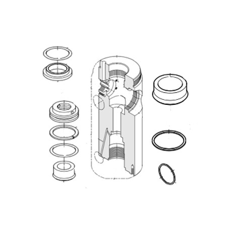Alemite Lower Packing Group Kit for Air Motor 324400-2, 324400-4 - 393487