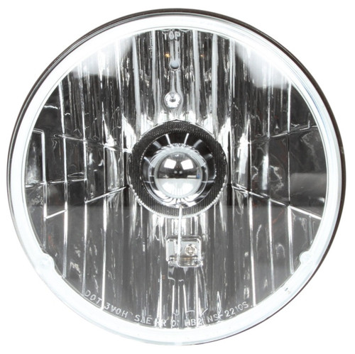 Truck-Lite 7 in. 1 Bulb Aluminum Glass Lens Halogen Headlight 12V - 27012-1