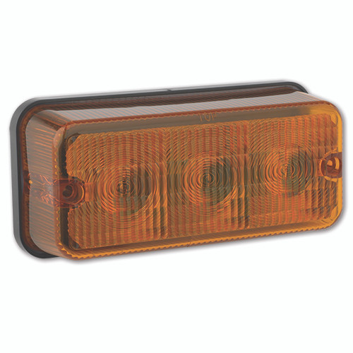 JW Speaker 3 in. x 7 in. Rectangular LED Turn Signal Light 12V in Amber - Model 270 - 0341341