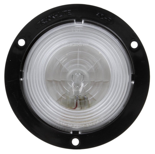 Truck-Lite 40 Series 1 Bulb Clear Round Incandescent Back-Up Light 12V with Black Flange - 40262