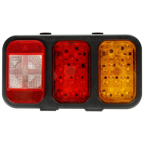 Truck-Lite 45 Series Black Polypropylene Right Hand Side Incandescent/LED Back-Up/Side/Turn Signal Light Module 12V - 45430