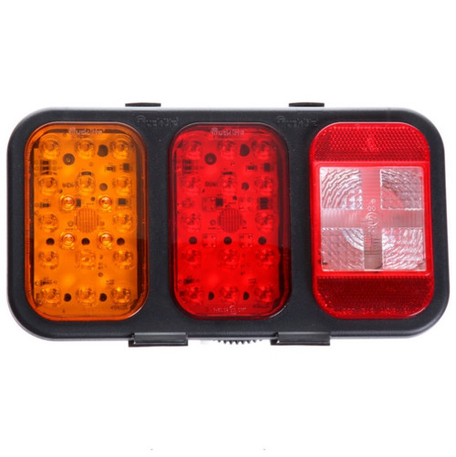 Truck-Lite 45 Series Black Polypropylene Left Hand Side Incandescent/LED Back-Up/Side/Turn Signal Light Module 12V - 45433