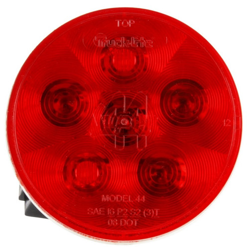 Truck-Lite Super 44 6 Diode Red Round LED Stop/Turn/Tail Light 12V - 44355R