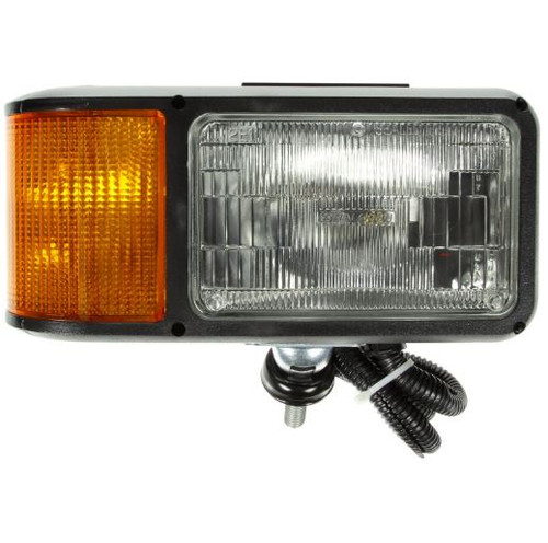 Truck-Lite 2 Bulb Clear Rectangular Halogen Right Hand Side Economy Snow Plow Light 12V - 80870