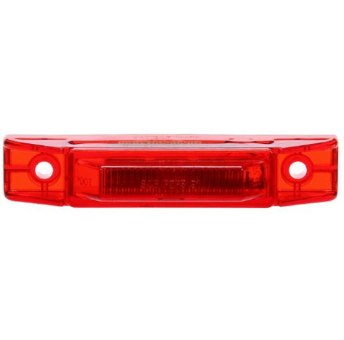 Truck-Lite 35 Series 1 Diode Red Rectangular LED Marker Clearance Light 12V with 2 Screw Mount and Diamond Shell - 35880R