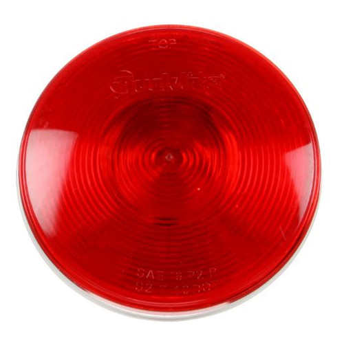 Truck-Lite 40 Series CHMSL 1 Bulb Red Round Polycarbonate Incandescent High Mounted Stop Light 12V - 40247R
