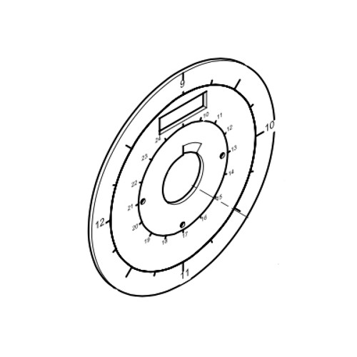 Alemite Dial with Quart Totalizer for Mechanical-Metered Control Valve 3685-G - 393307-198