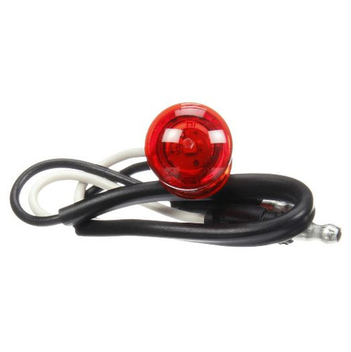 Truck-Lite 33 Series 1 Diode Red Round Marker Clearance Light 12V with .180 Bullet Terminal - 33250R