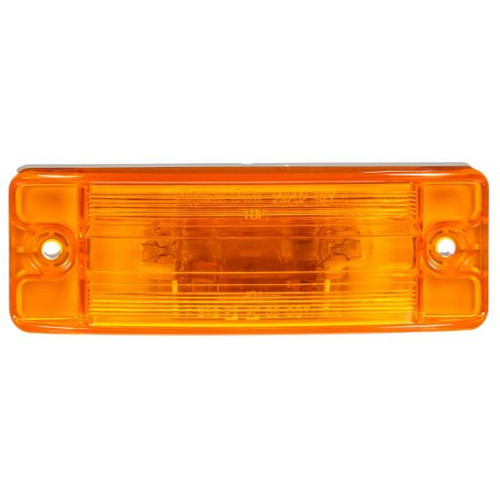 Truck-Lite 21 Series 2 Bulb Yellow Rectangular Incandescent Marker Clearance Light 12V - Bulk Pkg - 29202Y3