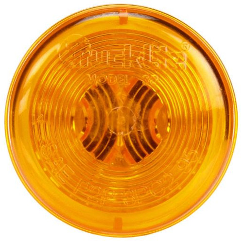 Truck-Lite 30 Series 1 Bulb Yellow Round Incandescent Marker Clearance Light 12V - Bulk Pkg - 30200Y3