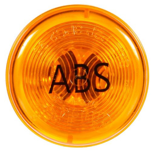 Truck-Lite 30 Series 1 Bulb Yellow Round ABS Incandescent Marker Clearance Light 12V - Bulk Pkg - 30257Y3