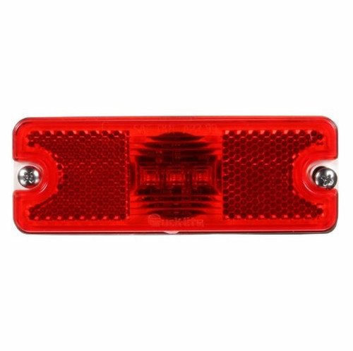 Truck-Lite 18 Series 3 Diode Reflectorized Diamond Shell Red Rectangular LED Marker Clearance Light Kit 12V - Bulk Pkg - 18050R3