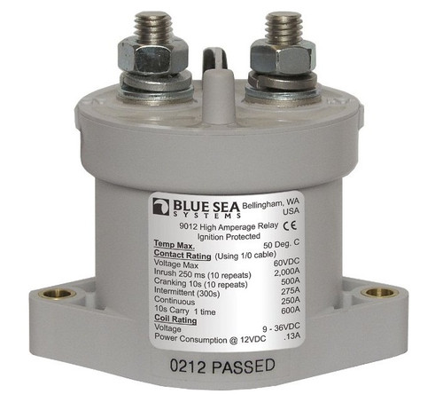 Blue Sea Systems L Solenoid 12/24V DC 250A - 9012