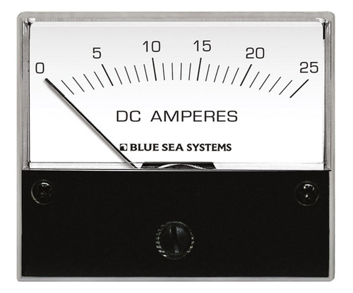 Blue Sea Systems Standard DC Analog Ammeter 0 to 25A with Shunt - 8005