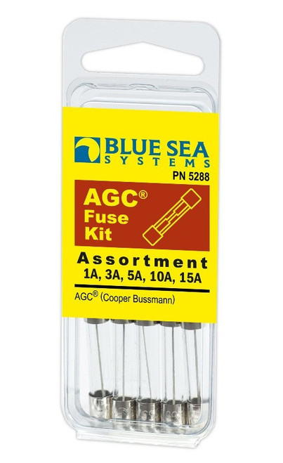 Blue Sea Systems AGC 5-Piece Fuse Kit 32VDC - 5288