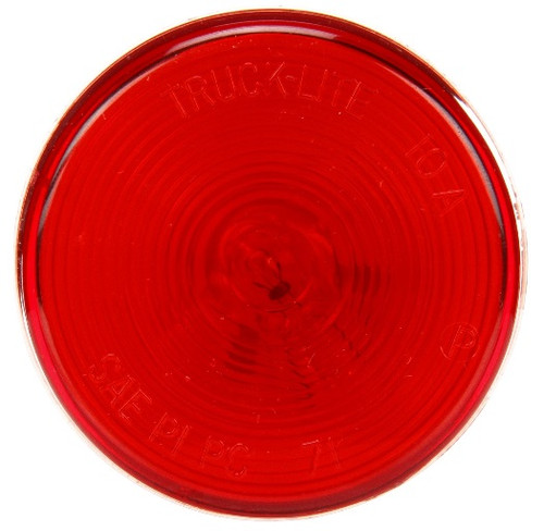 Truck-Lite 10 Series 1 Bulb Red Round Incandescent Marker Clearance Light 12V - Pallet of 600 - 10202RP