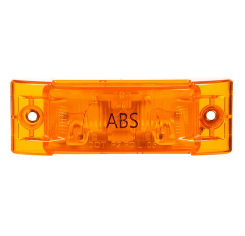 Truck-Lite Super 21 1 Bulb 2 Screw Yellow Rectangular Incandescent ABS Marker Clearance Light 12V with PC Plug - 21210Y