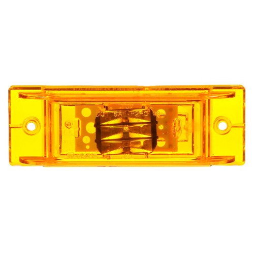 Truck-Lite 21 Series Yellow Rectangular 8 Diode LED Marker Clearance Light 12V Fit N Forget M/C - 21275Y