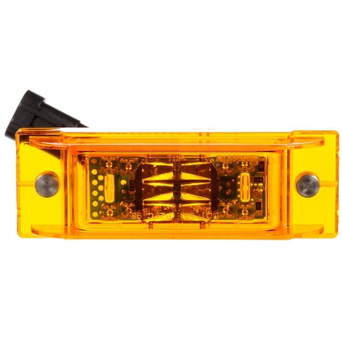 Truck-Lite 21 Series Auxiliary with 39 in. Mating Harness 16 Diode Yellow Rectangular LED Marker Clearance Light 12V - 21091Y