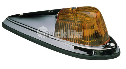 Truck-Lite Yellow Die Cast Chrome Cab Marker Lamp - Bulk Pkg - 1312A-3