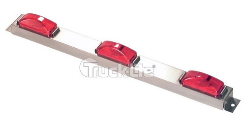 Truck-Lite Red 15 Series LED Stainless Steel Identification Bar Kit -  6 in. Centers - 15050R