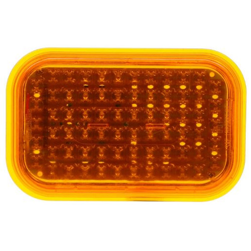 Truck-Lite 45 Series Yellow Rectangular Polycarbonate 70 Diode LED 24V Rear Turn Signal Light - 45263Y