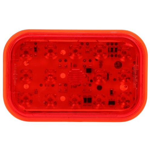 Truck-Lite 45 Series Red Rectangular 24 Diode LED Stop/Turn/Tail Light 12-24V European Approved - 45932R